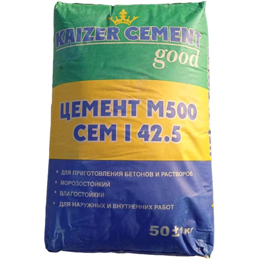 Цемент Kaizer Cement М500 Д0 50 кг
