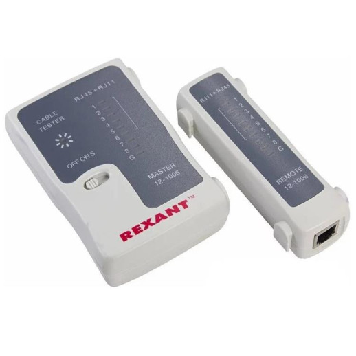 Тестер кабельный Rexant 12-1006 для RJ-45 и RJ-11