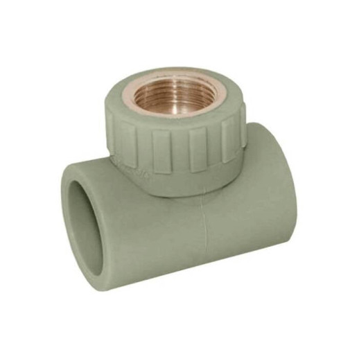 Тройник PP-R комбинированный серый ВР Дн 25х1/2" VALFEX 10127125Г