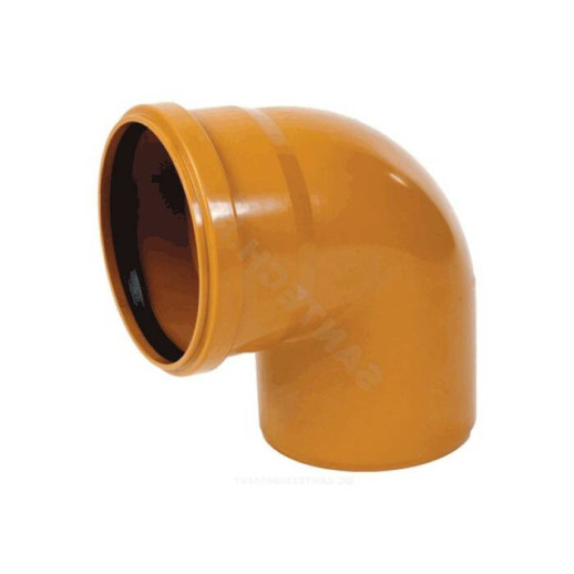 Отвод PP-B коричневый Дн 110х67гр б/нап в/к VALFEX 30107110