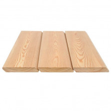 Планкен косой из лиственницы Ларикс ПК2012031 3000х120х20 мм сорт Прима