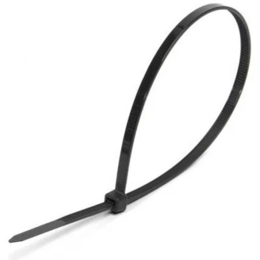 Хомут кабельный нейлоновый Tokov Electric TKE-HNS-4.8-250-B/100 черный 4,8х250 мм 100 штук