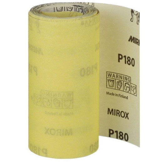 Бумага наждачная Mirka Mirox P180 желтая 5 м