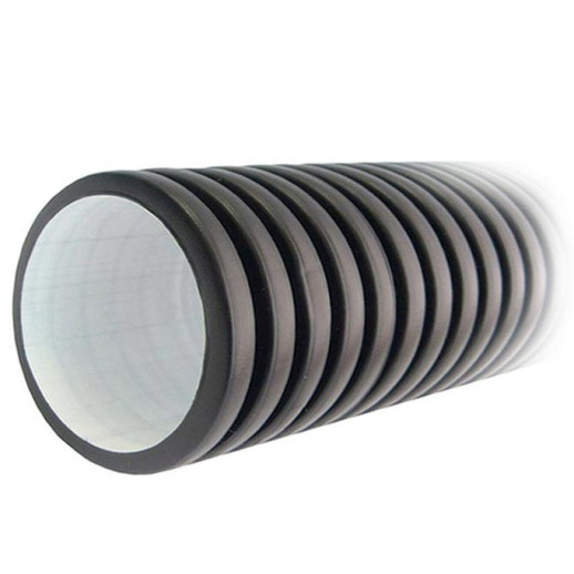 Труба дренажная Полипластик Корсис гофрированная двухслойная SN8 315х6000 мм  