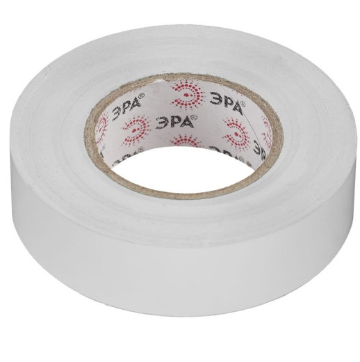 Изолента ПВХ Эра C0036542 белая 19 мм 20 м  