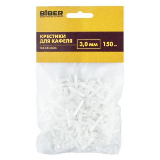 Крестики для плитки Biber 55604 3 мм 150 шт