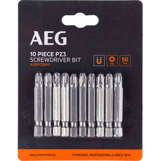 Бита AEG ASDPZ35010 4932479516 РZ3 50 мм 10 шт