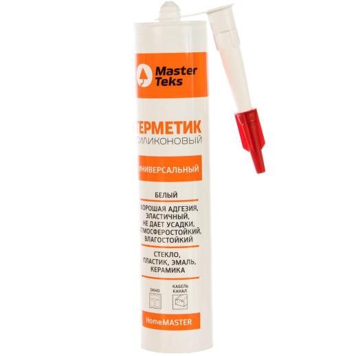 Герметик силиконовый Masterteks Home Master универсальный белый 260 мл 53392  