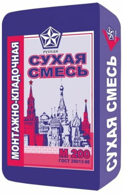 Сухая смесь Русеан М-200 монтажно-кладочная 40 кг
