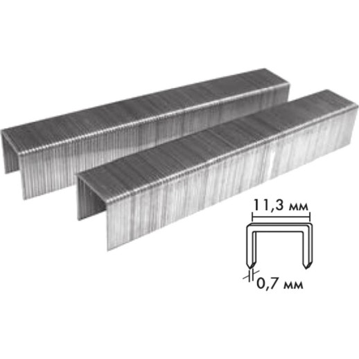 Скобы для степлера Biber 85814 тип 53 12 мм