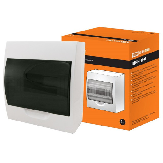 Бокс настенный TDM ЩРН-П-8 SQ0901-0003