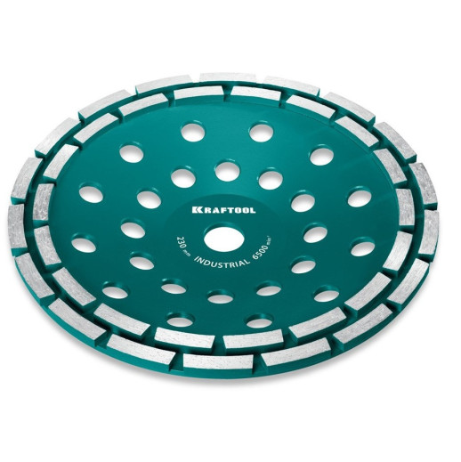 Чашка алмазная Kraftool Double 33369-230 двухрядная 230 мм
