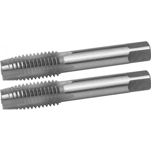 Комплект метчиков Зубр М12x1,5мм сталь 9ХС ручные 4-28006-12-1.5-H2