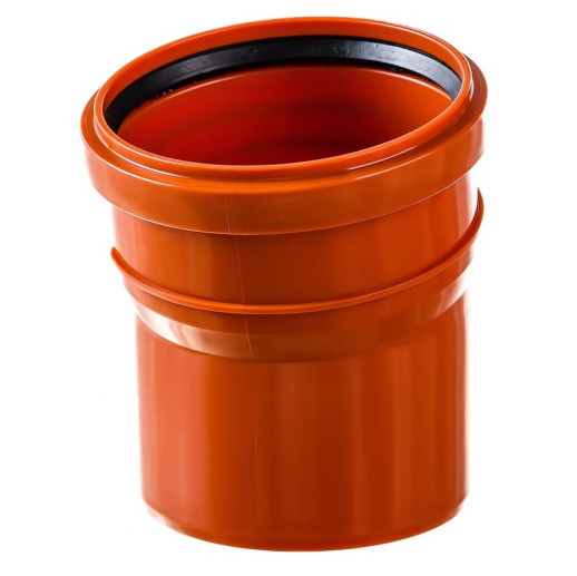 Отвод канализационный Политэк 200211015 15 градусов 110 мм