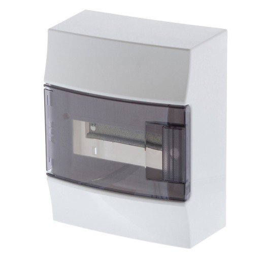 Бокс навесной ABB Mistral41 8М IP41 с прозрачной крышкой