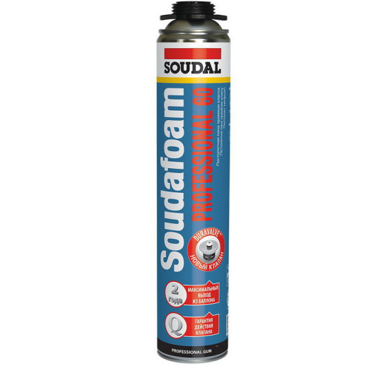 Пена монтажная Soudal Soudafoam Professional 60 пистолетная зимняя 750 мл  