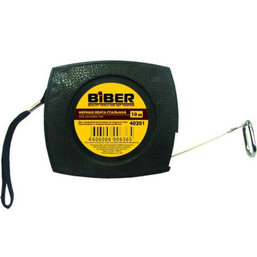 Мерная лента Biber 40201 стальная 10 м