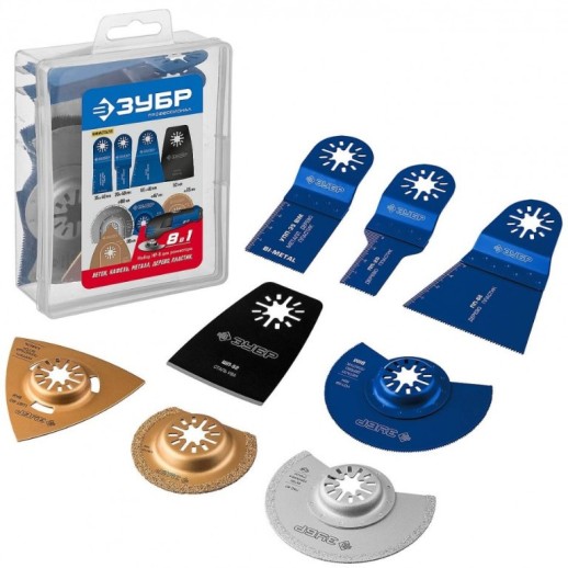 Набор насадок для реноватора Зубр Профессионал НР №8 15575 8 шт.