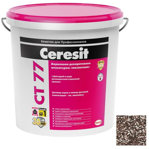 Штукатурка акриловая декоративная Ceresit CT 77 Мозаичная Morocco 6 25 кг