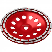 Чашка алмазная Зубр 33376-230 двухрядная 230х22,2 мм