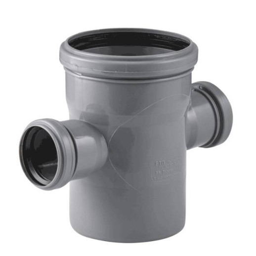 Крестовина PP-H Ростурпласт Дн 110х50х50 мм 87 градусов