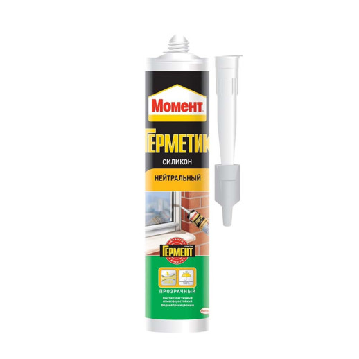 Герметик силиконовый Момент нейтральный прозрачный 280 мл  
