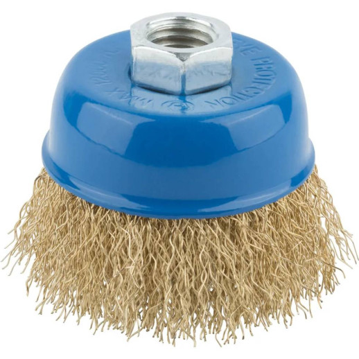 Корщетка-чашка MOS 38942М стальная с волнистой проволокой М14 75 мм
